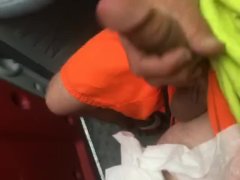 Jerking at work in the porta potty