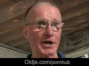 Preview 3 of Grandpa fucks hot girl puts his dick deep in her