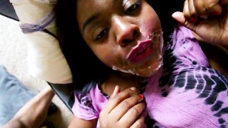 Thumbnail POV EBONY BABE Tears Up While Deep Throating+ Eye-Rolling And Moaning