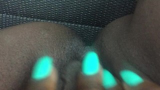 IN TRAFFIC PLAYING WITH MY PUSSY