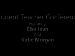 Bad Student Elsa Jean FFM Fuck With Sexy Teacher screenshot number 0