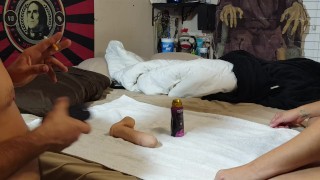 GIGANTIC DILDO PAINAL CRYING BITCH HUSBAND HAS THE BEST PEGGING SESSION EVER