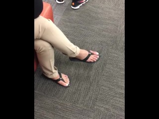 Sexy Dominican Feet at Work