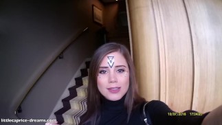 PUBLICKICK com - LITTLECAPRICE Blowjob close to the HOTEL-RECEPTION : Little Caprice