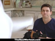 Preview 2 of TeamSkeet - Teen Yoga Trainer Seduces Nerd