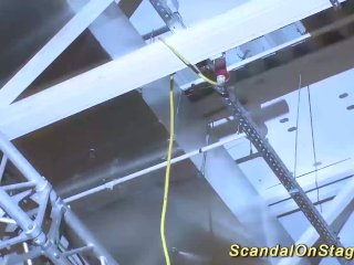 squirting on public stage