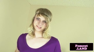 Solo Masturbation By A Transitioning Amateur Tgirl