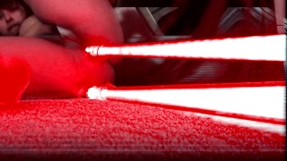 A Sith Girl Uses Lightsabers To Fuck Herself