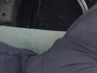 Cumming in my Car after Work