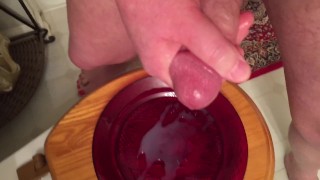 Huge Cum Shot on Plate