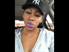 ASMR - Gum Chewing - Bubble Blowing - EbonyLovers