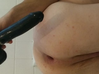Twink Plays with HUGE BLACK DILDO!!!!