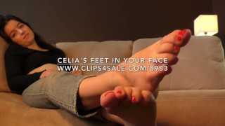 Celia's Feet in Your Face - www.c4s.com/8983/16739088