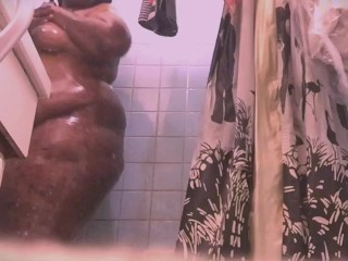 Taking A Warm Shower After Being In The Snowing ColdWeather