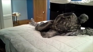 Череп и кости, морфокостюм, горбы и андроид