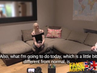 FakeAgentUK Dirty agent gives anal creampie to hot submissive blonde screenshot number 2