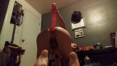 ass taking crazy long dildos