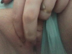 Pissing my pretty blue panties