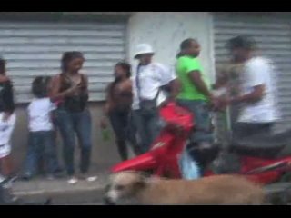 Phat-assed Dominican chica Marlen takes a load of jizz in the mouth