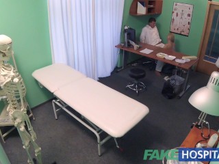 FakeHospital Sexy blonde MILF feeds then fucks doctoron desk