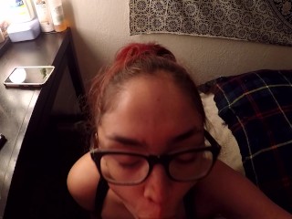 Sloppy Smoking Stoner Facial- Testing out our_new camera :)