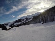 Preview 1 of Teen Public Flash in Snowboard In Mountain - Flash A La Neige VicAlouqua