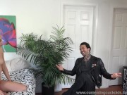 Preview 2 of Lyra Law Takes Care Of Husbands Debt With Pussy