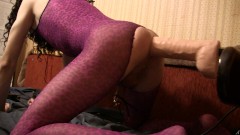 Hung dildo & Mystim Plunging Pete (Femboy)