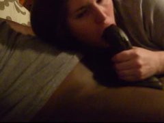 the mrs. enjoys some chocolate while i watch harry potter