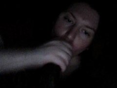 Mrs. suck my BBC love stick passionately in the dark