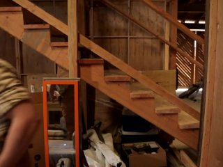 Hot Construction Worker Caught with Big Dildo