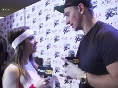AVN 2016 - Sunny Lane and Sara Luvv Interviews - Screenshot 11 of 16 - Latina