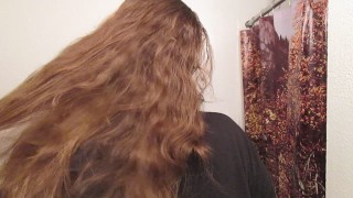 Hair Journal: Lang krullend Strawberry Blonde haar kammen - Week 5 (ASMR)