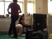 Preview 1 of UK squirting skank rough fucked by maledom