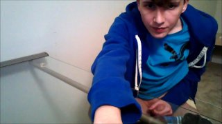 sexy straight boy shooting massive load