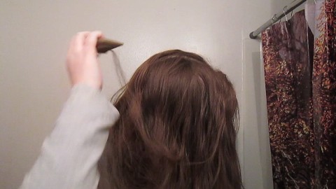 Hair Journal: Combing Long Curly Strawberry Blonde Hair - Week 9 (ASMR)
