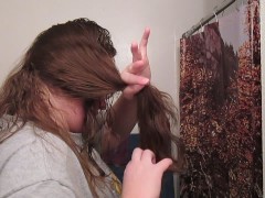 Hair Journal: Combing Long Curly Strawberry Blonde Hair - Week 10 (ASMR)