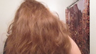 Hair Journal: Combing Long Curly Strawberry Blonde Hair - Week 11 (ASMR)