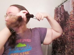 Creating Pig Tails with Long Curly Hair