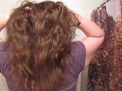 Removing Pig Tails with Long Curly Hair