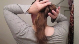 Creating A Lazy Bun With Long Hair