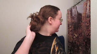 Creating a Side Bun with Long Curly Hair