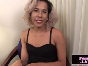 Preview 4 of Classy black trans queen solo jerking session