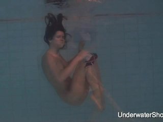 Erotic underwater show of Natalia