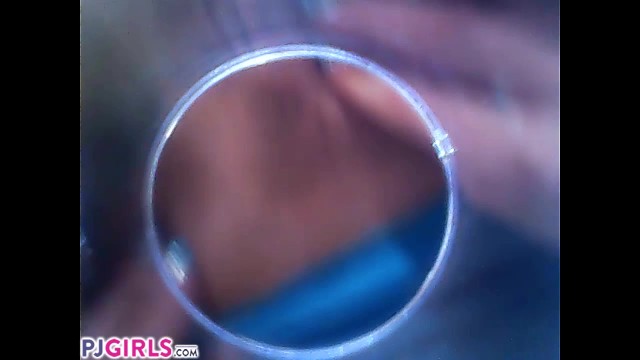 PJGIRLS Silvia DeLuxe Sticks Camera inside her Vagina RAW Pussy Cam Footage