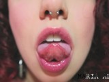 Tongue, mouth fetish