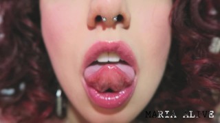 ♥ ♡ ♥ Maria Alive - POV, feticismo della lingua - Anteprima ♥ ♡ ♥