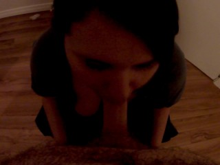 Sexy BBW POV Blowjob--Big_Surprise Facial_Ending!!!