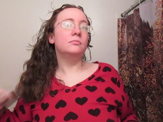 chubby, curly hair, hair fetish, exclusive, hair combing, female, glasses, wooden comb, kink, sfw, asmr, long hair, solo female, verified amateurs