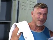 Preview 1 of MenOver30 Daddy Gets Ass Fucked at the Gym